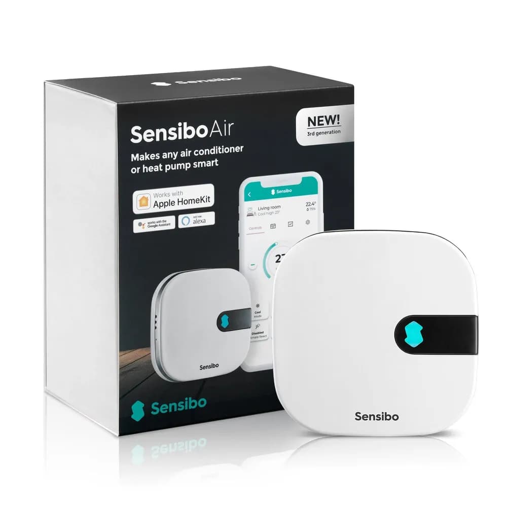 Sensibo Air controller with its retail box